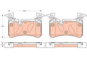 Brake Pad Set, Disc Brake GDB2061 - TRW