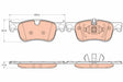 Brake Pad Set, Disc Brake GDB2062 - TRW