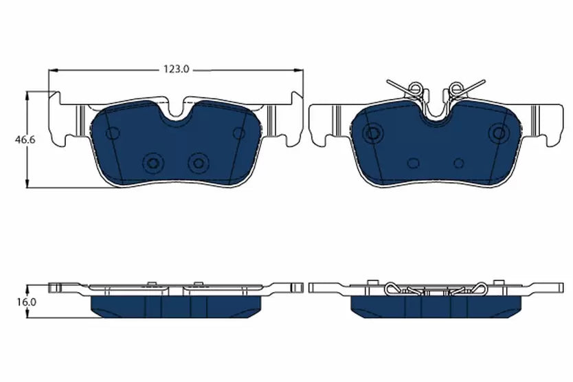 Brake Pad Set, Disc Brake GDB2063 - TRW