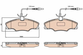 Brake Pad Set, Disc Brake GDB2064 - TRW