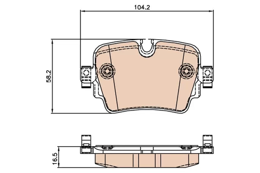 Brake Pad Set, Disc Brake GDB2066 - TRW
