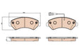 Brake Pad Set, Disc Brake GDB2069 - TRW