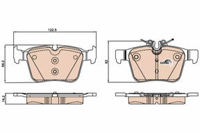 Brake Pad Set, Disc Brake GDB2071 - TRW