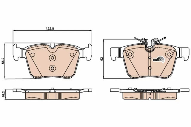 Brake Pad Set, Disc Brake GDB2071 - TRW