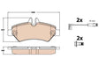 Brake Pad Set, Disc Brake GDB2076 - TRW