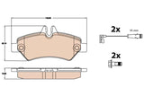 Brake Pad Set, Disc Brake GDB2076 - TRW - Brake Pads - TRW