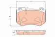 Brake Pad Set, Disc Brake GDB2078 - TRW