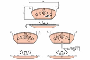 Brake Pad Set, Disc Brake GDB2080 - TRW