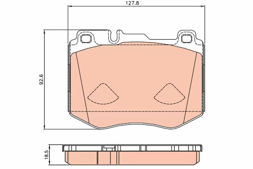 Brake Pad Set, Disc Brake GDB2081 - TRW