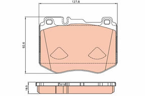 Brake Pad Set, Disc Brake GDB2081 - TRW