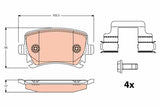 Brake Pad Set, Disc Brake GDB2083 - TRW
