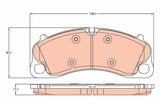Brake Pad Set, Disc Brake GDB2089 - TRW - Brake Pads - TRW