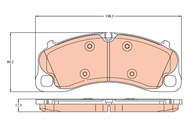Brake Pad Set, Disc Brake GDB2089 - TRW