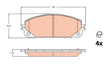 Brake Pad Set, Disc Brake GDB2094 - TRW