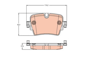 Brake Pad Set, Disc Brake GDB2095 - TRW