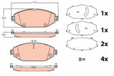 Brake Pad Set, Disc Brake GDB2097 - TRW - Brake Pads - TRW