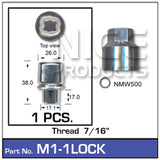 Lock Nuts (set of 1) M1-1LOCK - Nice Products | Universal Auto Spares