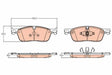 Brake Pad Set, Disc Brake GDB2100 - TRW