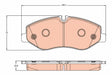 Brake Pad Set, Disc Brake GDB2103 - TRW