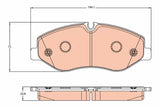 Brake Pad Set, Disc Brake GDB2103 - TRW