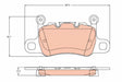 Brake Pad Set, Disc Brake GDB2104 - TRW