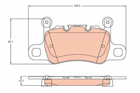 Brake Pad Set, Disc Brake GDB2104 - TRW