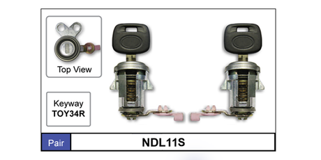 Door Locks pair NDL11S - Nice Products | Universal Auto Spares