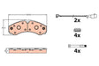 Brake Pad Set, Disc Brake GDB2109 - TRW