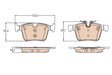Brake Pad Set, Disc Brake GDB211 - TRW