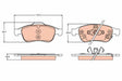 Brake Pad Set, Disc Brake GDB2111 - TRW
