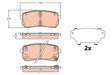 Brake Pad Set, Disc Brake GDB2112 - TRW