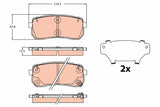 Brake Pad Set, Disc Brake GDB2112 - TRW - Brake Pads - TRW