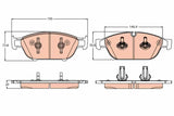 Brake Pad Set, Disc Brake GDB2113 - TRW - Brake Pads - TRW