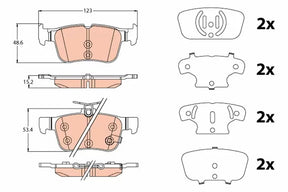Brake Pad Set, Disc Brake GDB2115 - TRW
