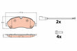 Brake Pad Set, Disc Brake GDB2117 - TRW