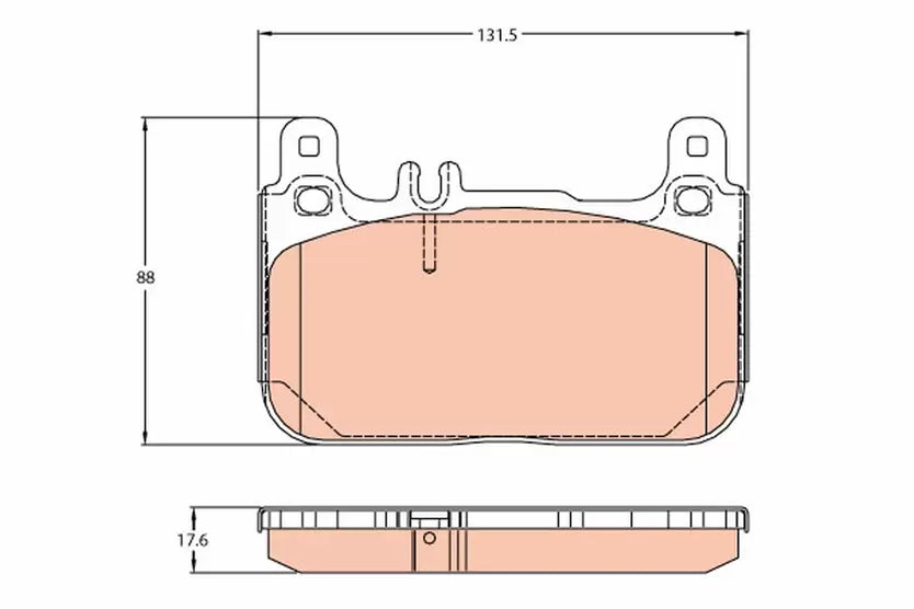 Brake Pad Set, Disc Brake GDB2118 - TRW