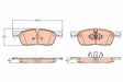 Brake Pad Set, Disc Brake GDB2119 - TRW