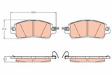 Brake Pad Set, Disc Brake GDB2172 - TRW