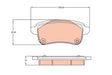 Brake Pad Set, Disc Brake GDB213 - TRW