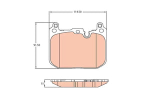 Brake Pad Set, Disc Brake GDB2137 - TRW