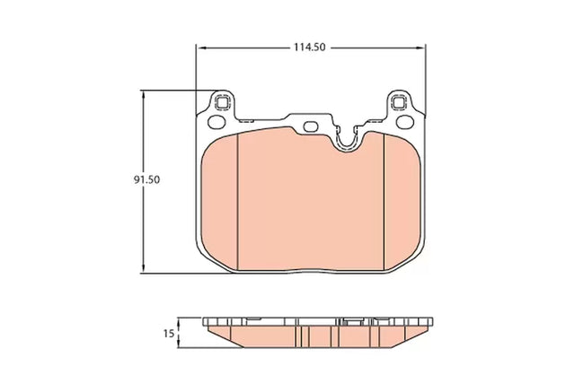 Brake Pad Set, Disc Brake GDB2137 - TRW
