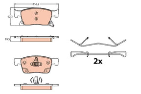 Brake Pad Set, Disc Brake GDB2139 - TRW