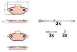 Brake Pad Set, Disc Brake GDB214 - TRW