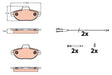 Brake Pad Set, Disc Brake GDB2141DT - TRW