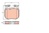 Brake Pad Set, Disc Brake GDB2147 - TRW