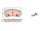 Brake Pad Set, Disc Brake GDB2152 - TRW