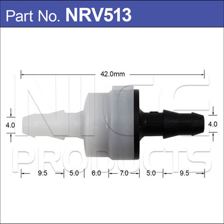 Washer Valve NRV513 - Nice Products | Universal Auto Spares