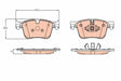 Brake Pad Set, Disc Brake GDB2193 - TRW