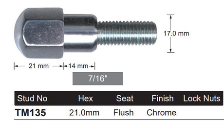 One Piece Stud TM135 - Nice Products | Universal Auto Spares