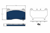 Brake Pad Set, Disc Brake GDB2198BTE - TRW